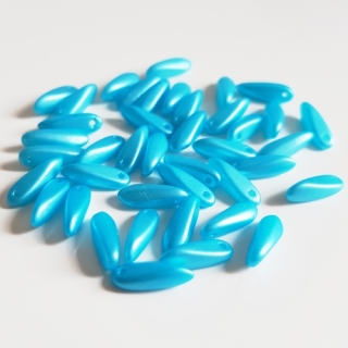 Jazýčky, 10x3mm, tyrkysová, 20ks