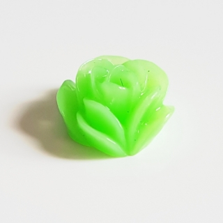 Kabošon růžička, 10mm, zelená, 1ks
