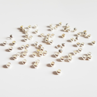 Rokajl zamačkávací, 2mm, stříbrná, 100ks