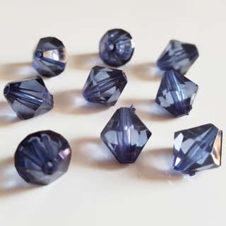 Lucerna, 11x11mm, modrá královská, 20ks