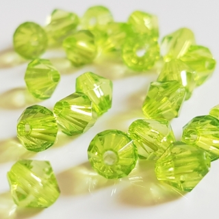 Lucerna, 6x6mm, zelená světlá, 50ks