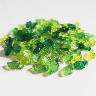 Plastové lístky, 5x10mm, 30ks