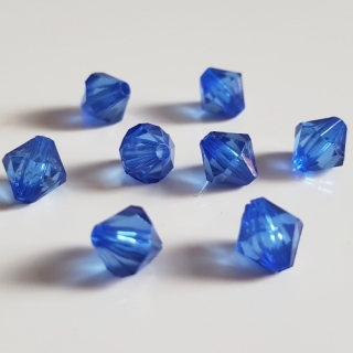 Lucerna, 8x8mm, modrá královksá, 50ks