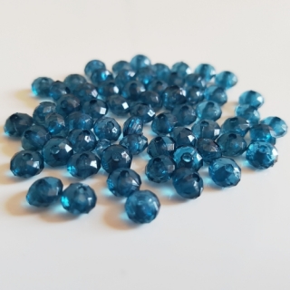Plastová rondelka, 5x6mm, zelená tmavá, 30ks