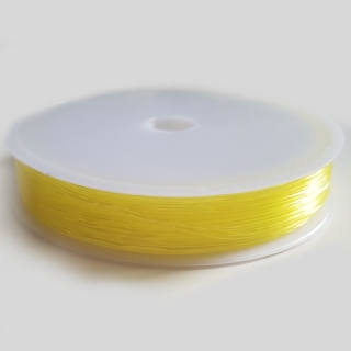 Pruženka kulatá, 0,4-0,6 mm, žlutá, 15-18m