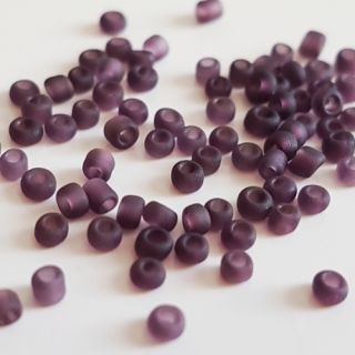 Rokajl matný, 2mm, fialová, 50g