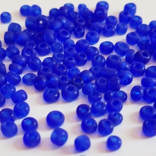 Rokajl matný, 3mm, šedomodrá, 50g